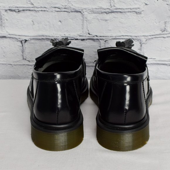 NEW IN BOX Black Dr. Martens "Adrian" Smooth Leather Tassel Loafers - Picture 5 of 9